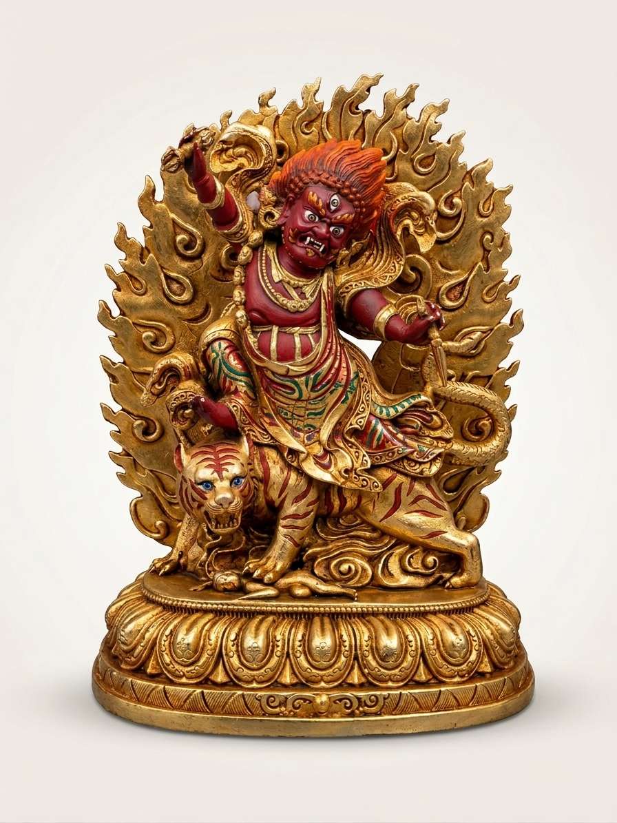 Detailed handcrafted statue